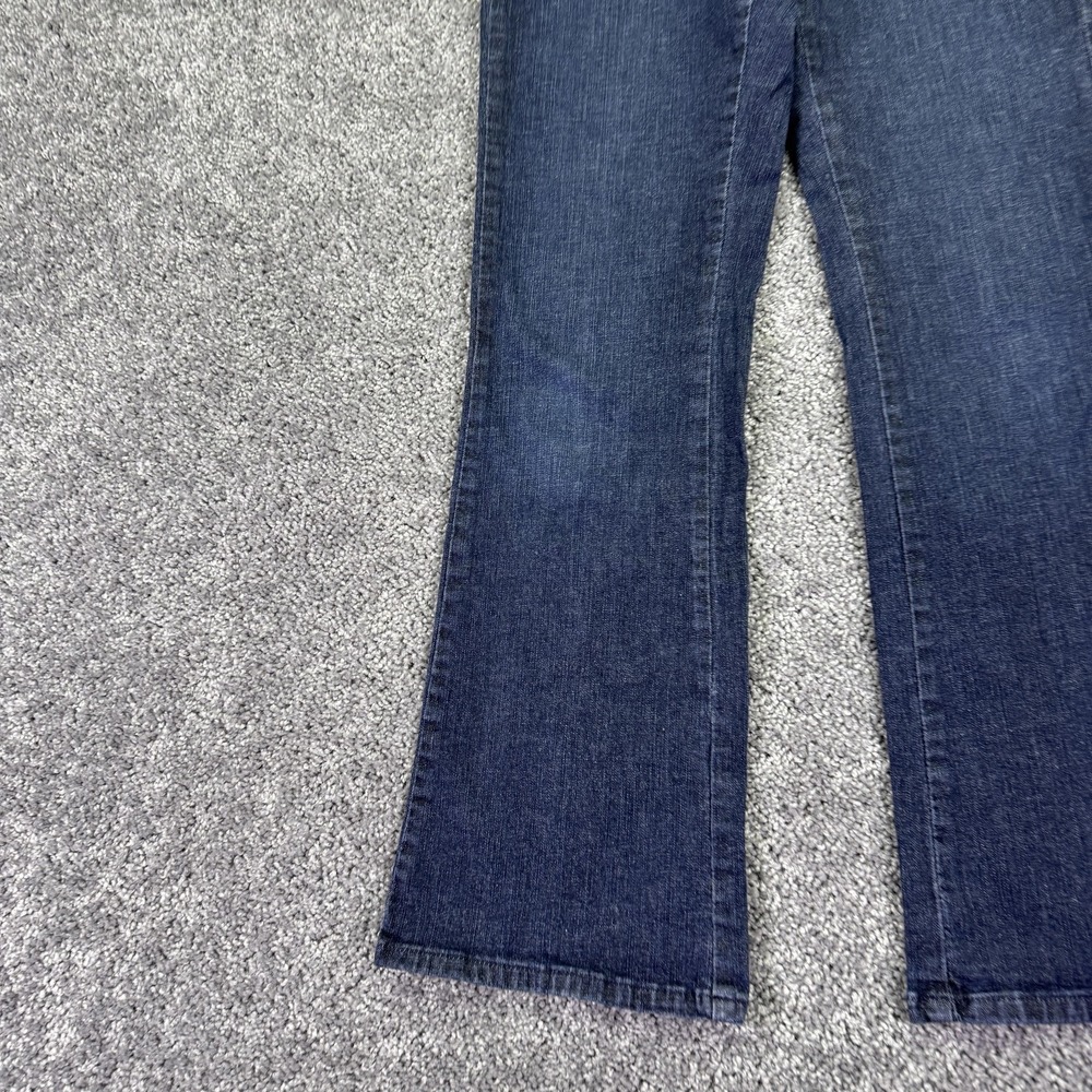 Lee Jeans Womens 6 Short Blue Slender Secret Bootcut Stretch Dark Wash Denim - Picture 5 of 15